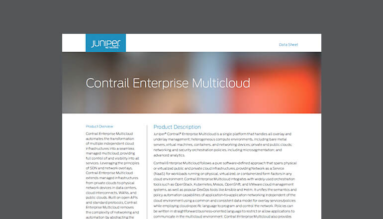 Article Contrail Enterprise Multicloud  Image