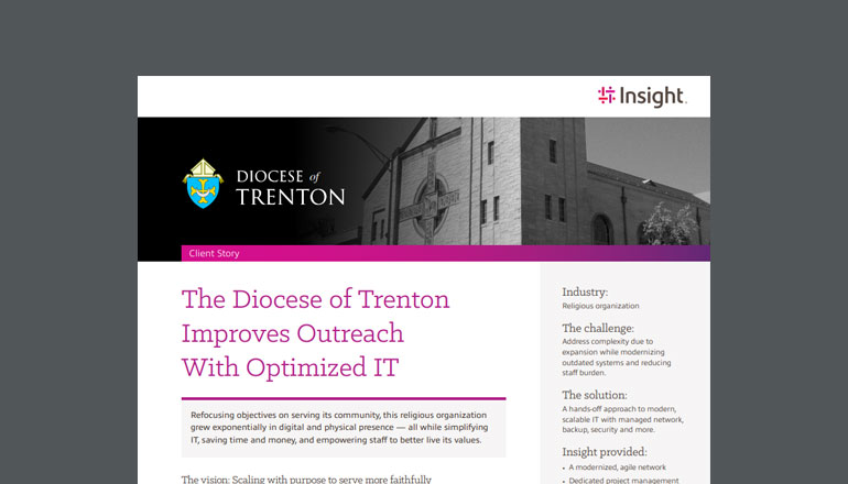 Article The Diocese of Trenton Improves Outreach With Optimized IT Image
