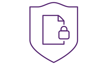 Data protection icon graphic
