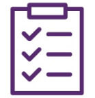 Icon of a check list