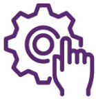 Icon of a gears turning