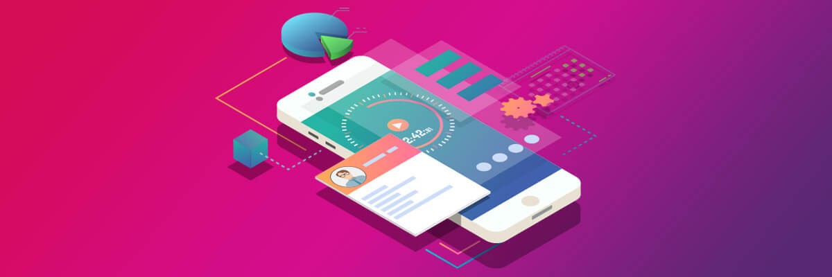 App on mobile phone for time organization