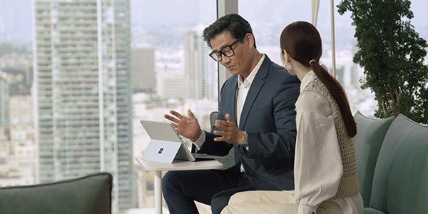 Network engineer in server room